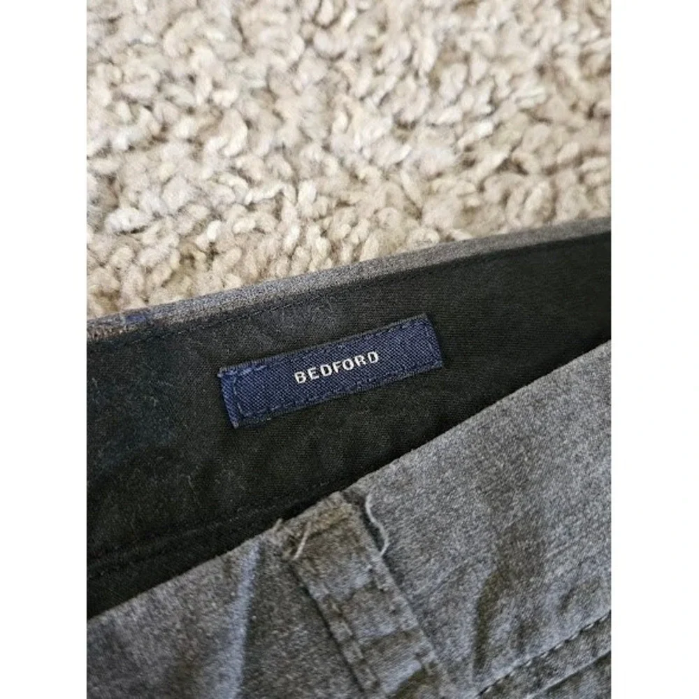 J. Crew Bedford Chino Pants Men 34x32 Gray Cotton Preppy Straight Leg